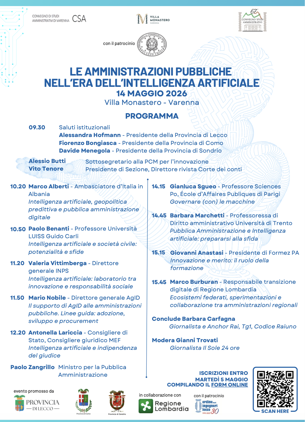 Convegno Studi Amministrativi di Varenna - Le amministrazioni pubbliche nell'era dell'intelligenza artificiale
